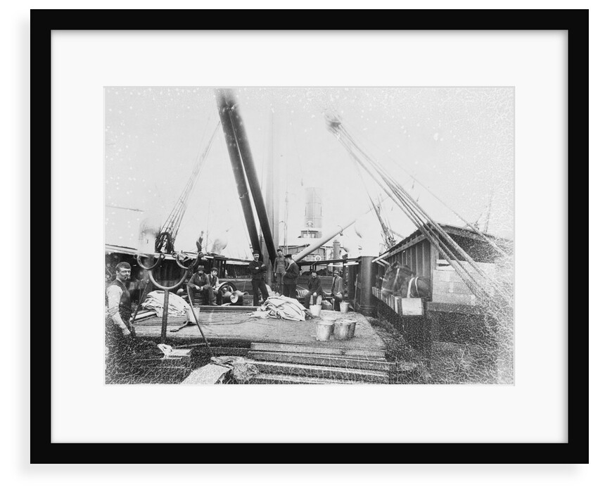 On deck of the 'Cornwall' by unknown