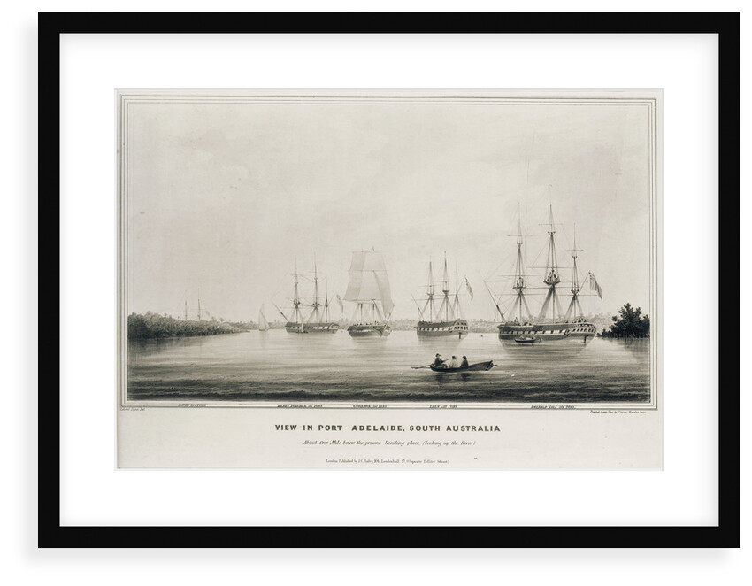 View in Port Adelaide, South Australia by Colonel Light