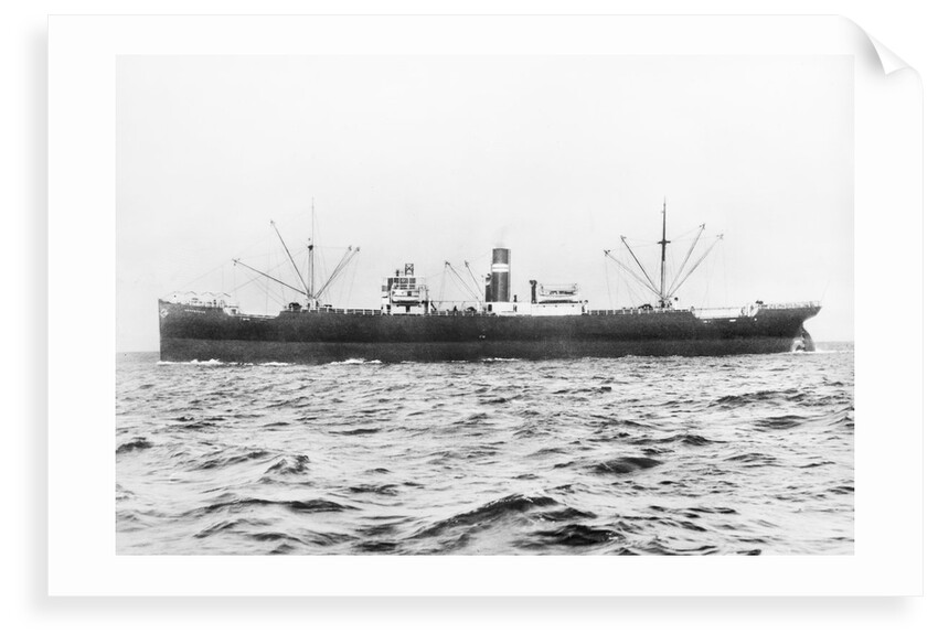 SS 'Gryfevale' portside view, circa 1929 by Unknown