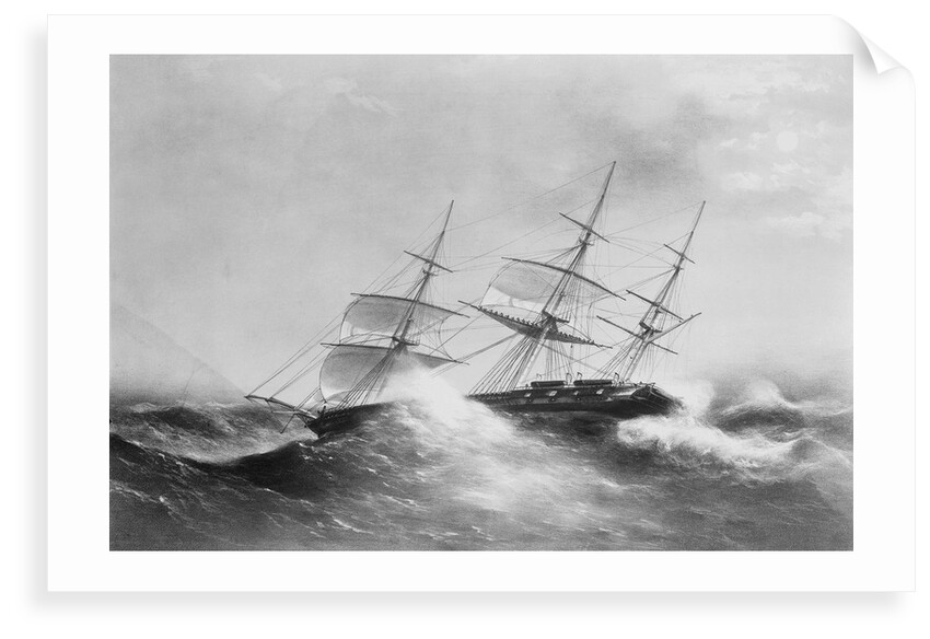 The Nile William Strange Commander, outward bound off the Cape by Thomas Goldsworth Dutton