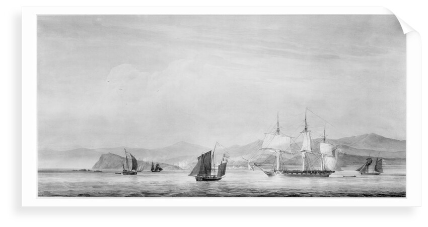32-gun HMS 'Minerva' (1805) at Finisterre, 1806 by unknown