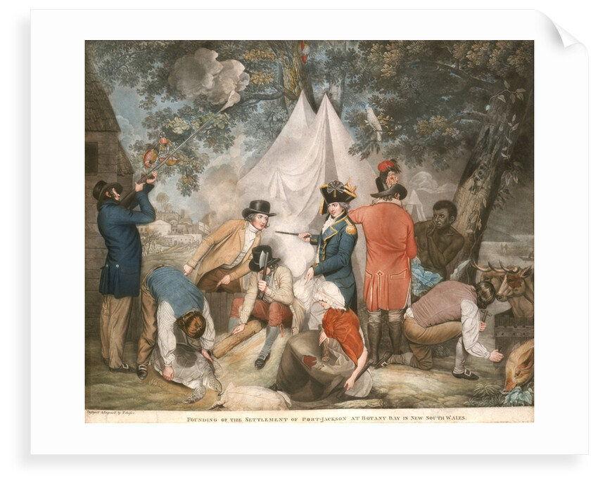 Founding of the settlement of Port-Jackson at Botany Bay in New South Wales by T. Gosse