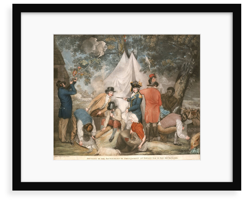Founding of the settlement of Port-Jackson at Botany Bay in New South Wales by T. Gosse