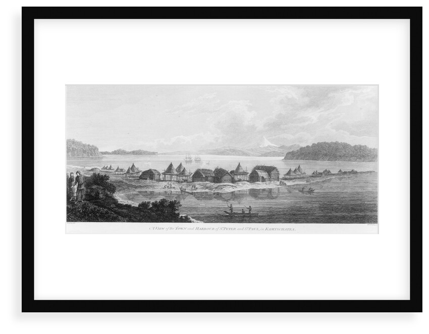 A view of the town and harbour of St Peter and St Paul in Kamtschatka by John Webber