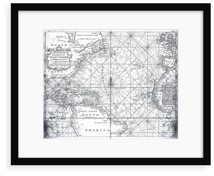 Map of the North Atlantic by Mount and Page by Mount