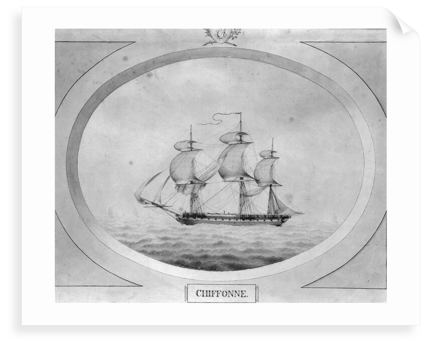 'Chiffonne', the ship Charles Adam took from the French at the Seychelles Islands by John Shertcliffe