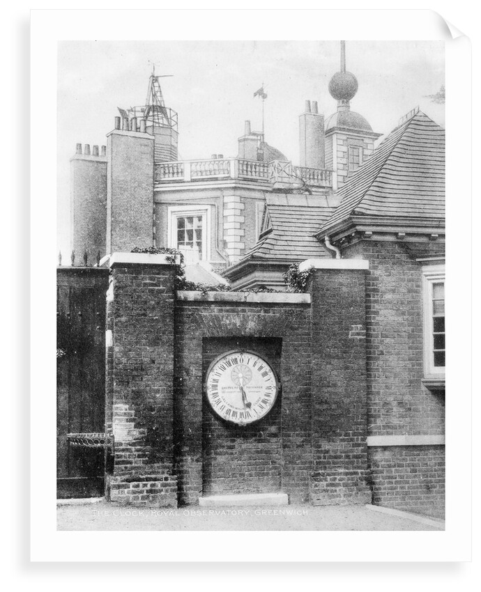 Positive copper plate of the Royal Observatory, Greenwich, seen from the east by Lacey