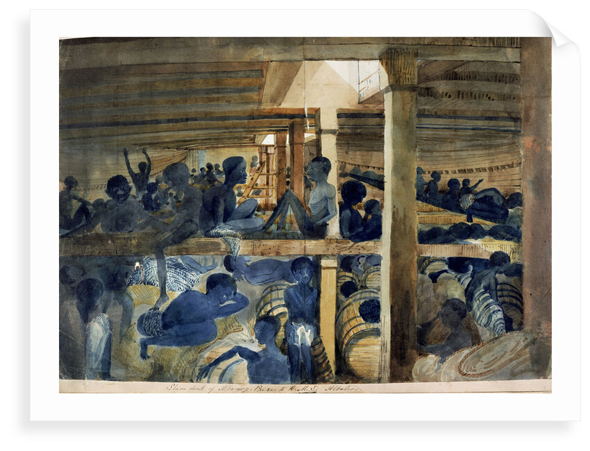 Slaves below deck by Francis Meynell