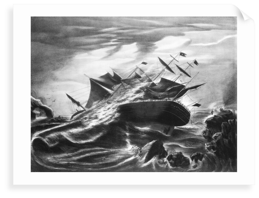 Wreck of the 'Atlantic' off Mars Head, Nova Scotia April 1 1873 by J. Soloman