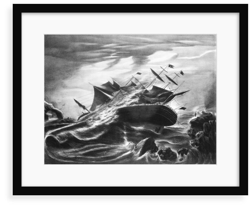 Wreck of the 'Atlantic' off Mars Head, Nova Scotia April 1 1873 by J. Soloman