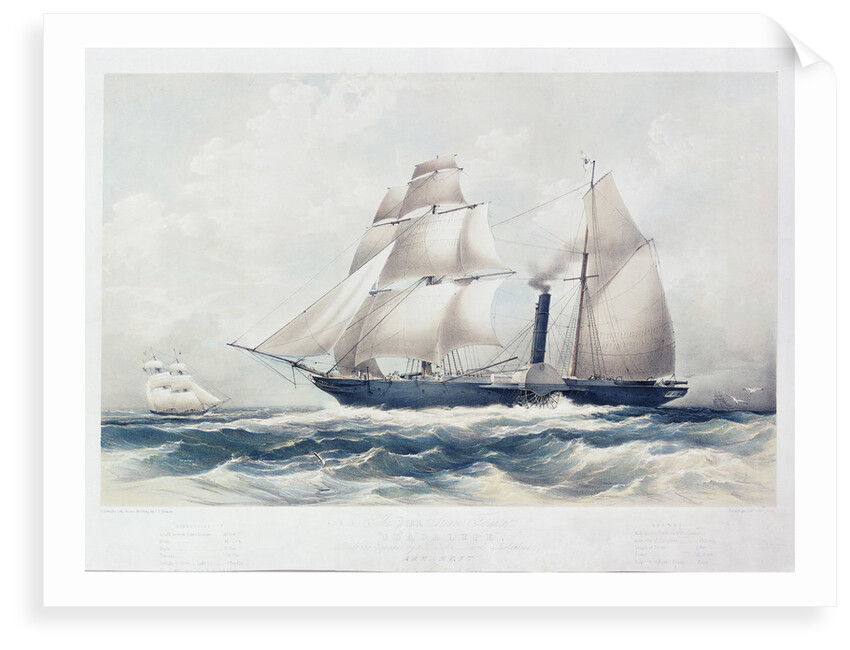 The Iron Steam Frigate 'Guadalupe' (1836) by George Hawkins