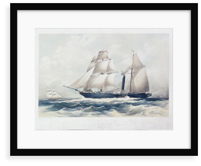 The Iron Steam Frigate 'Guadalupe' (1836) by George Hawkins