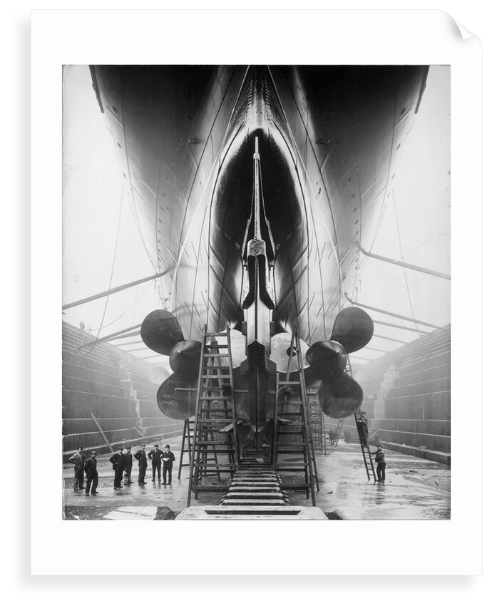 Stern of RMS 'Lusitania' (1906) by unknown