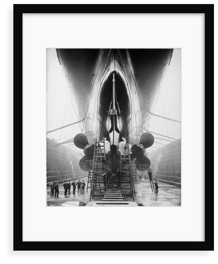 Stern of RMS 'Lusitania' (1906) by unknown