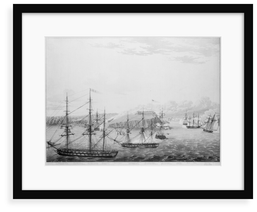 Attack on Fort Oswego, Lake Ontario, 6 May 1814 by Robert Havell