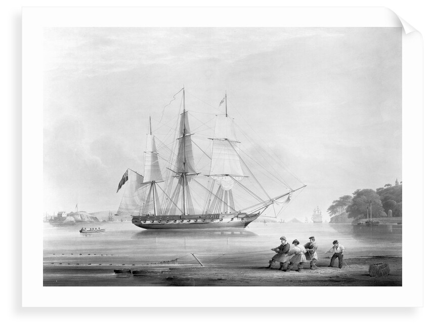 HMS 'Cambrian' (Br, 1841) by Edward Duncan