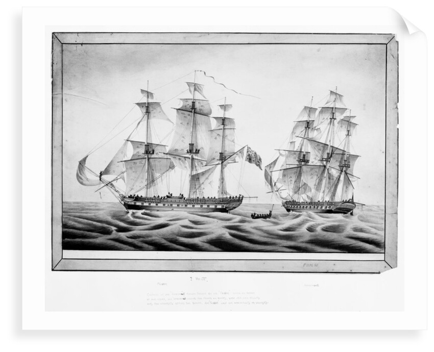 Capture of the French frigate 'Africaine' by the 'Phoebe', 1 November 1801 by Holt