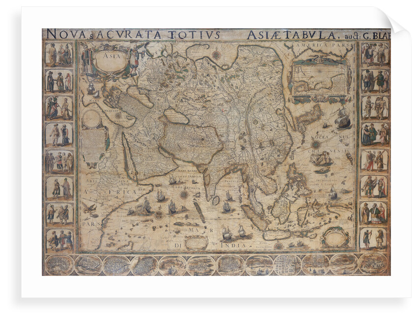 Nova & Acurata Totius Asiae Tabula, auct G. Blaeu by unknown