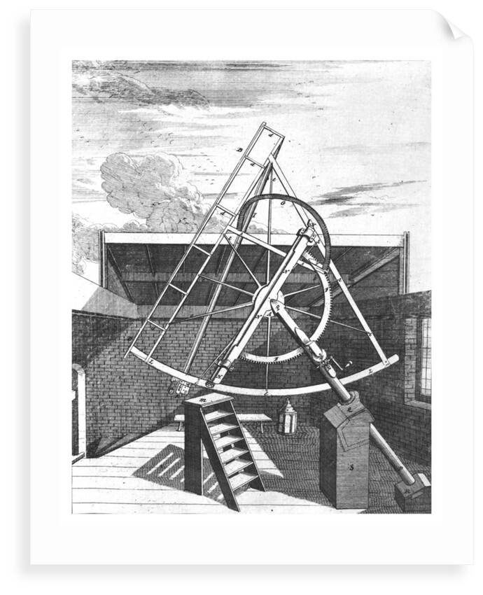 Flamsteed's 7-foot equatorial telescope by Edward Sylvester