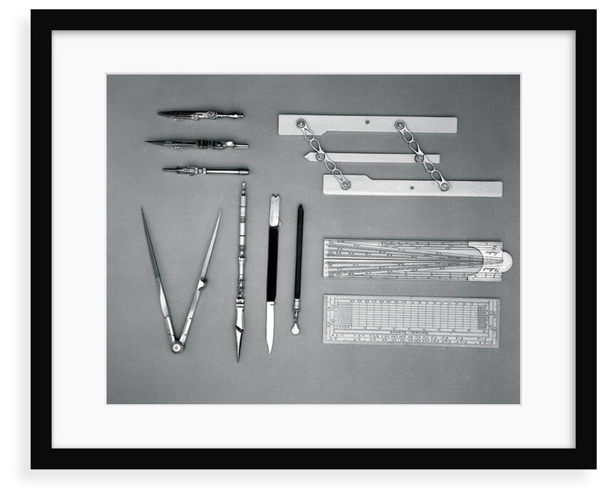 Drawing instrument set by Dollond