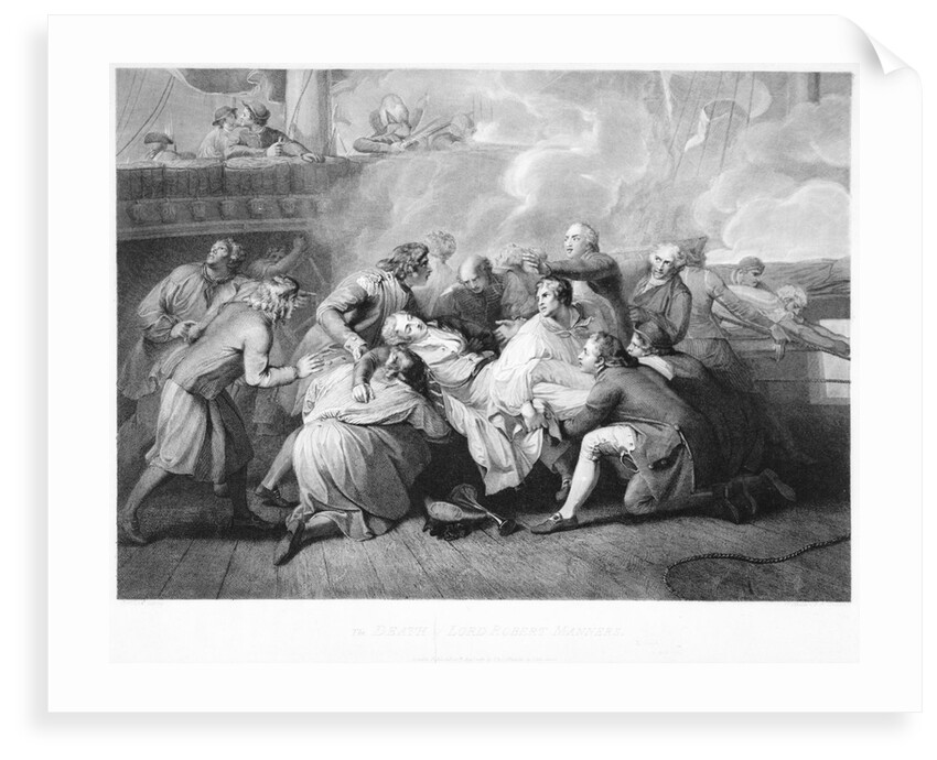 The death of Lord Robert Manners by Thomas Stothard