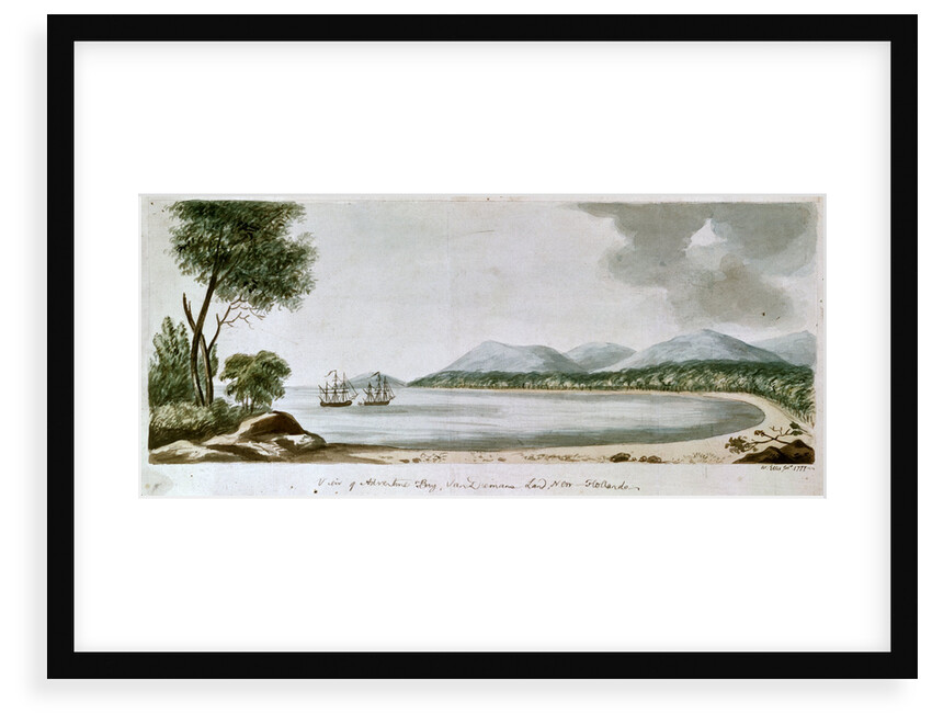 View of Adventure Bay, Van Dieman's Land, New Holland by William Webb Ellis
