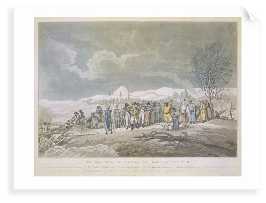 Captains Gore and King leaving Kamtschatka, 1779 by Johann Eckstein