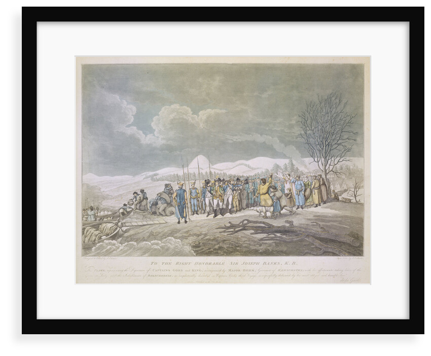 Captains Gore and King leaving Kamtschatka, 1779 by Johann Eckstein