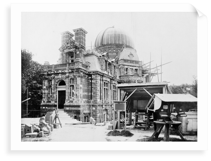 The South building under construction at the Royal Observatory, Greenwich by unknown