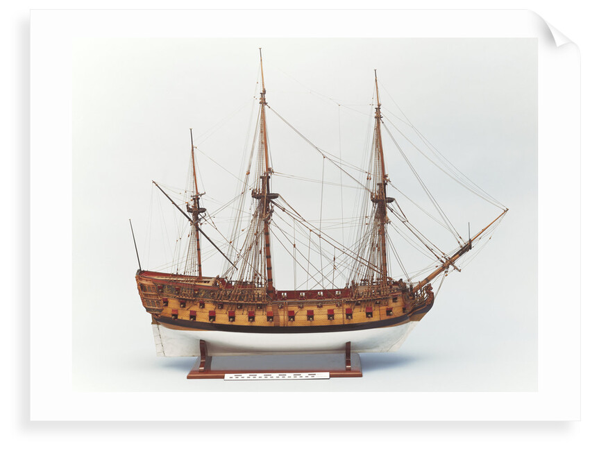'Centurion' (1732), starboard broadside by Benjamin Slade