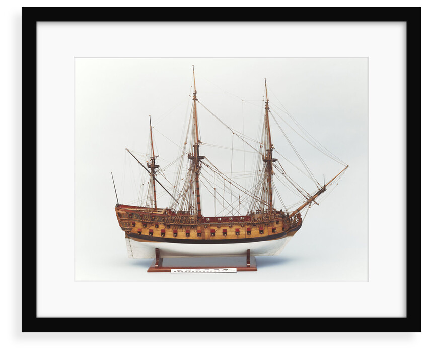 'Centurion' (1732), starboard broadside by Benjamin Slade