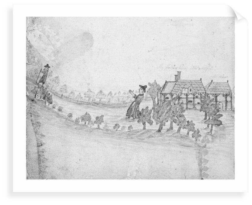 Edward Barlow leaves his mother's house in the wheatfield by Edward Barlow