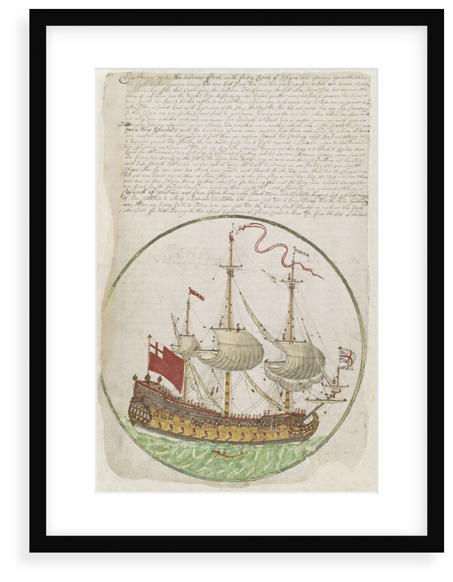 The King's ship 'Mounk' by Edward Barlow