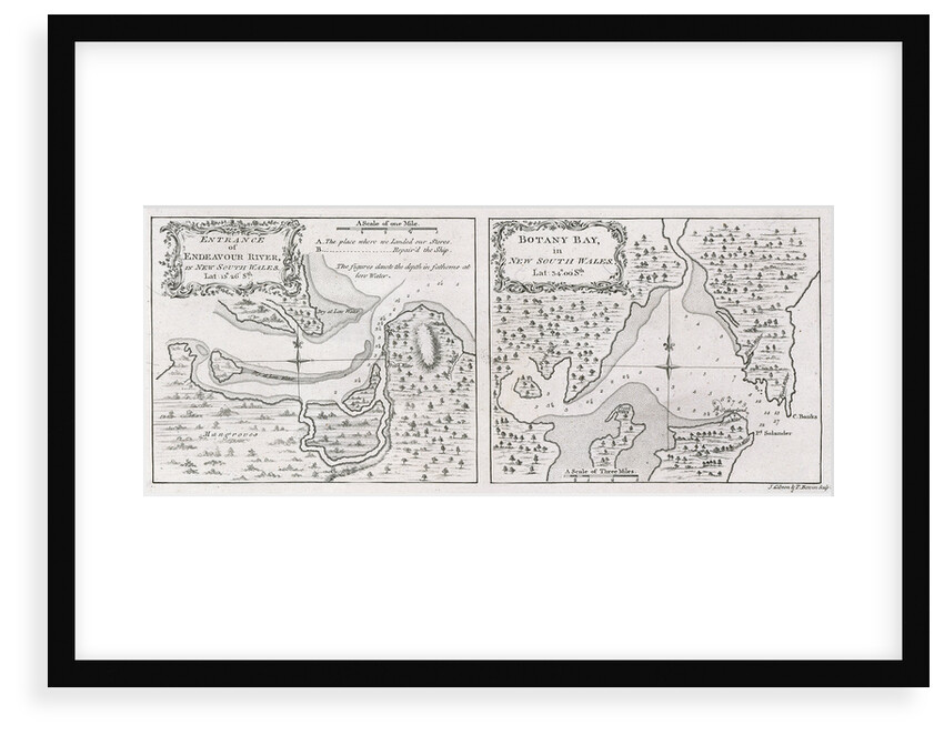 Captain James Cook's charts of Botany Bay and Endeavour River by unknown