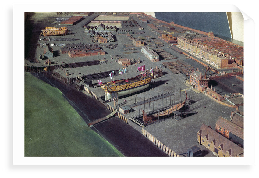 Topographic model, Royal Dockyard at Chatham by William Phillips