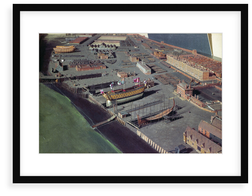 Topographic model, Royal Dockyard at Chatham by William Phillips