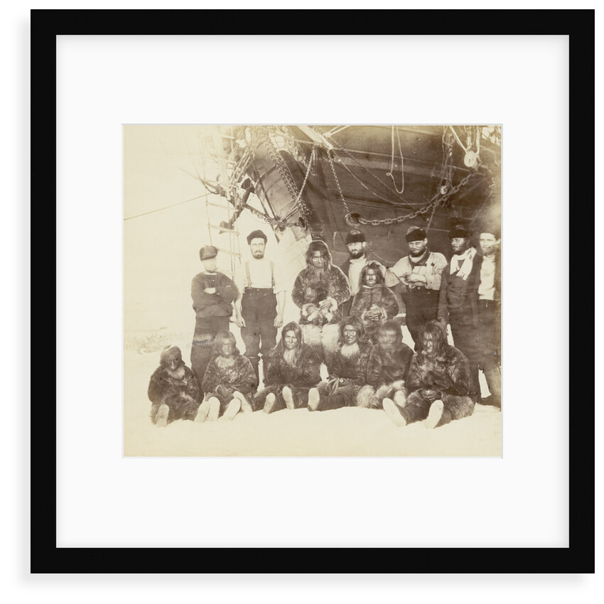 At Cape York - Group of Arctic Highlanders and Seamen of the Expedition by unknown