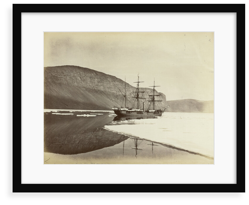Fast to a floe under Cape Prescott, Franklin Pierce Bay, 9 August 1875 by unknown