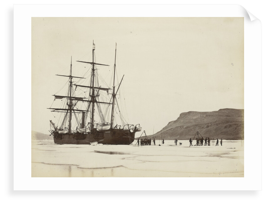 Alert' cutting into dock, Dobbin Bay, 13 August 1875 by unknown