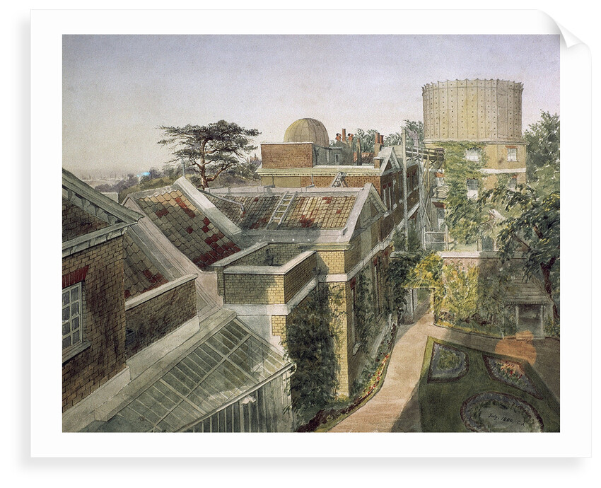 Elevated view of Royal Observatory, Greenwich by C.A.