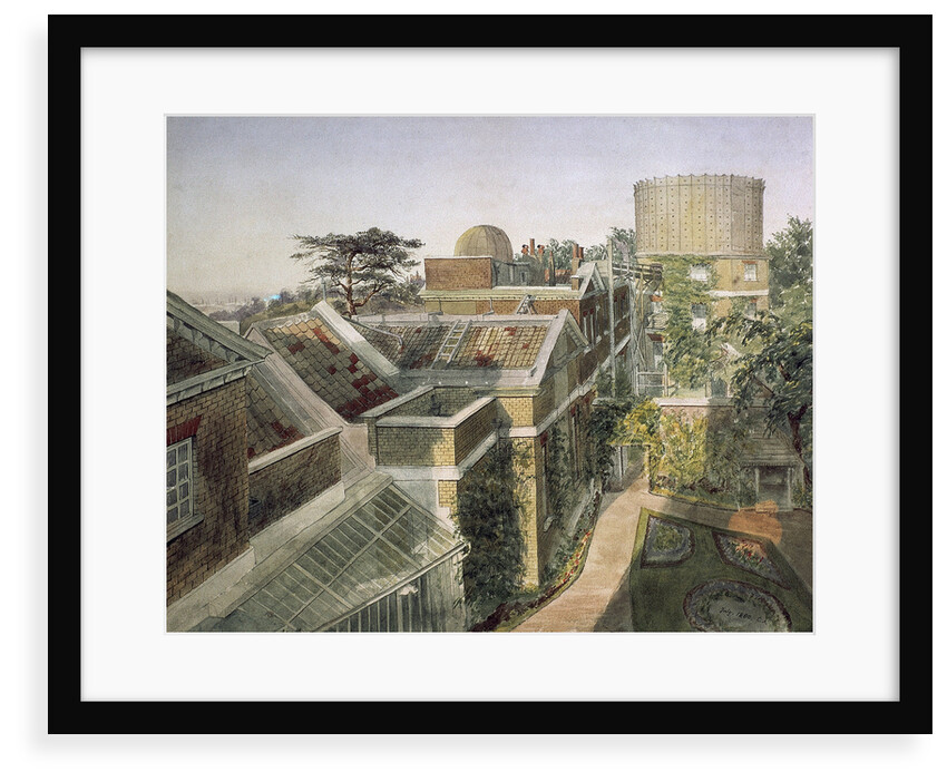 Elevated view of Royal Observatory, Greenwich by C.A.