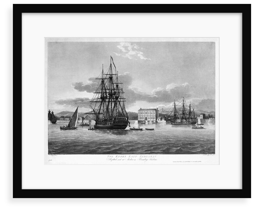 The Essex East Indiaman Refitted, and at Anchor in Bombay Harbour by Thomas Luny