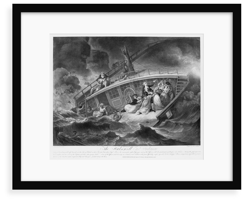 The wreck of 'Halsewell', an East Indiaman, off Seacombe in the Isle of Purbeck on 6 January 1786 by Jukes Francis