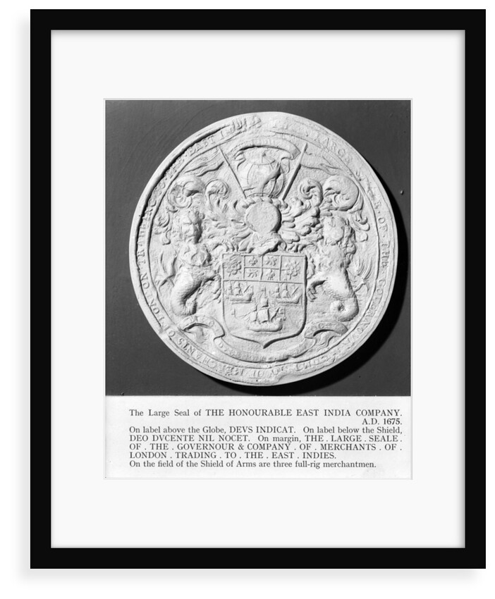 Seal of East India Company, 1675 by unknown