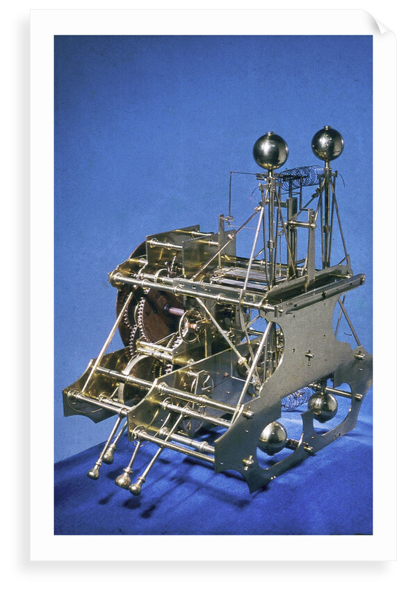 Marine timekeeper (H1), side and back by John Harrison