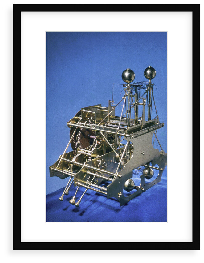 Marine timekeeper (H1), side and back by John Harrison