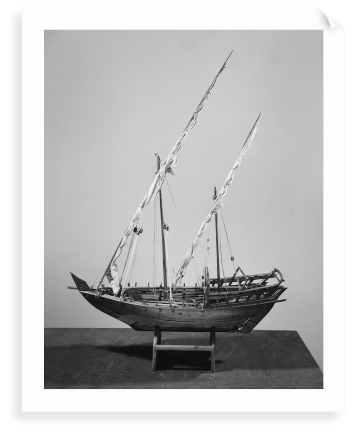 A sambuk dhow by unknown