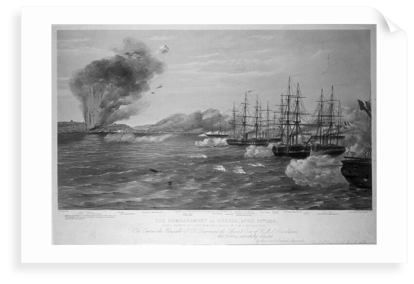 The Bombardment of Odessa, April 22nd 1854 by Thomas Goldsworth Dutton