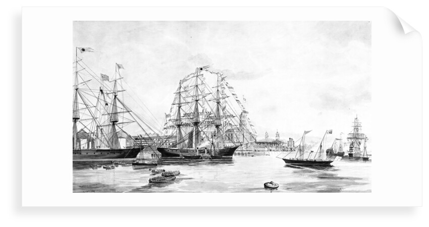 Visit of her Majesty the Queen to the 'James Baines' and the 'Champion of the Seas' by A. Maclure
