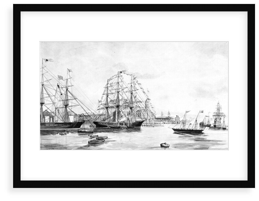 Visit of her Majesty the Queen to the 'James Baines' and the 'Champion of the Seas' by A. Maclure